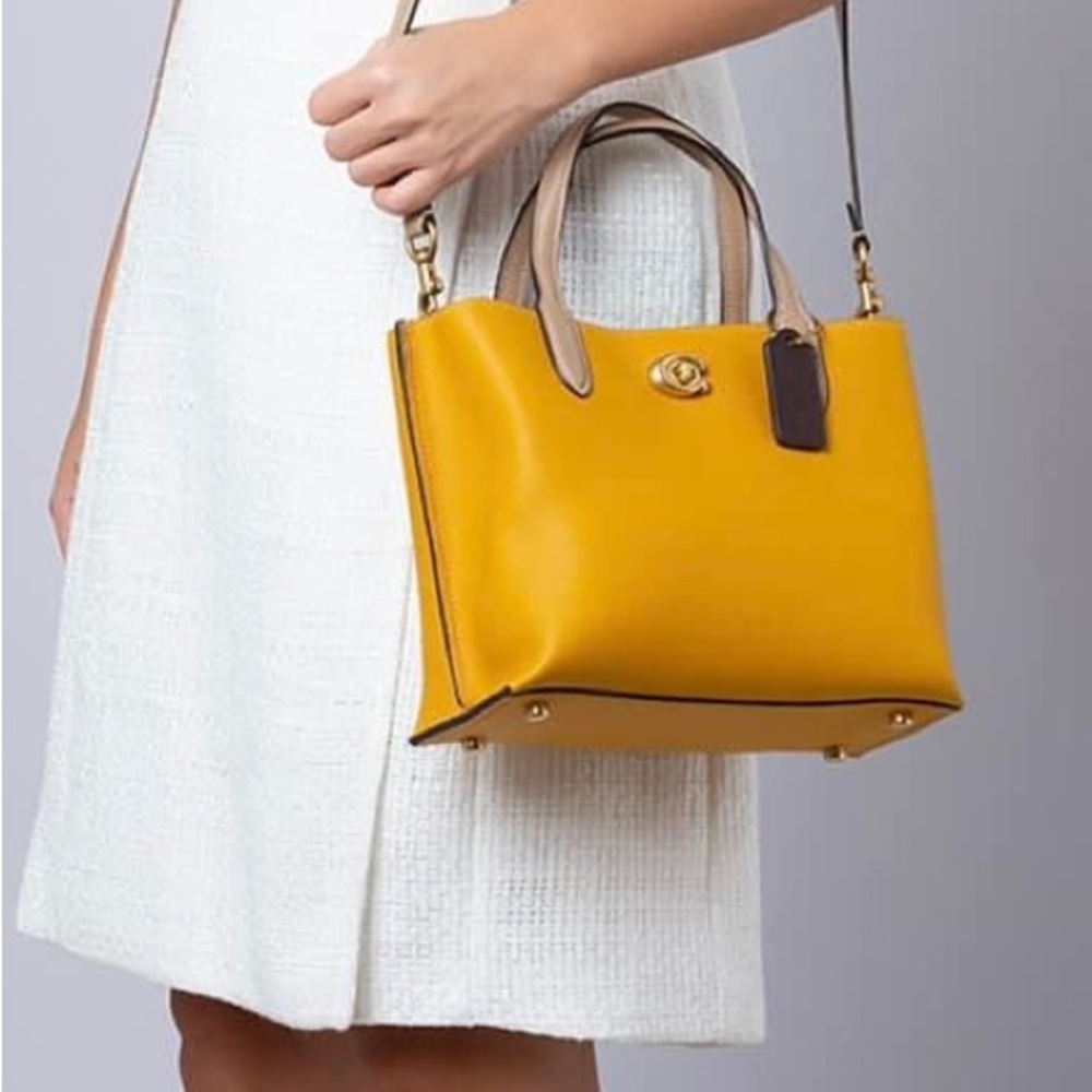 Coach Mustard Yellow Shoulder Bag